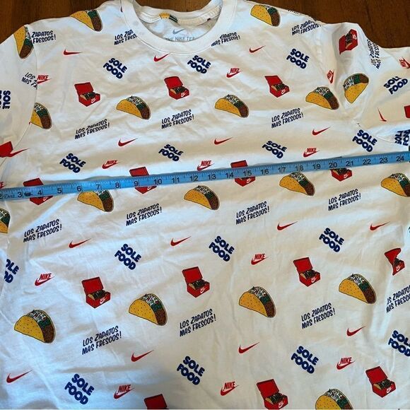 Nike Los Zapatos Mas Frescos Taco Patterned Men’s Tee XXL - Picture 5 of 6